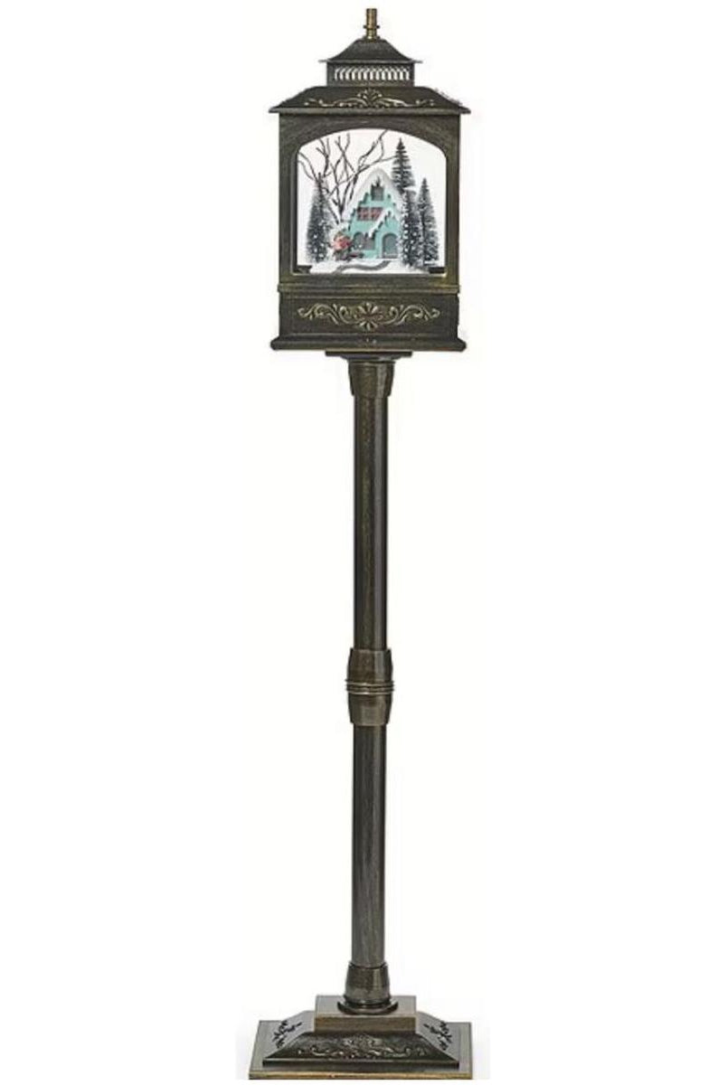 Shop For Musical LED Lighted Vintage House Lamp Post Decor at Michelle's aDOORable Creations