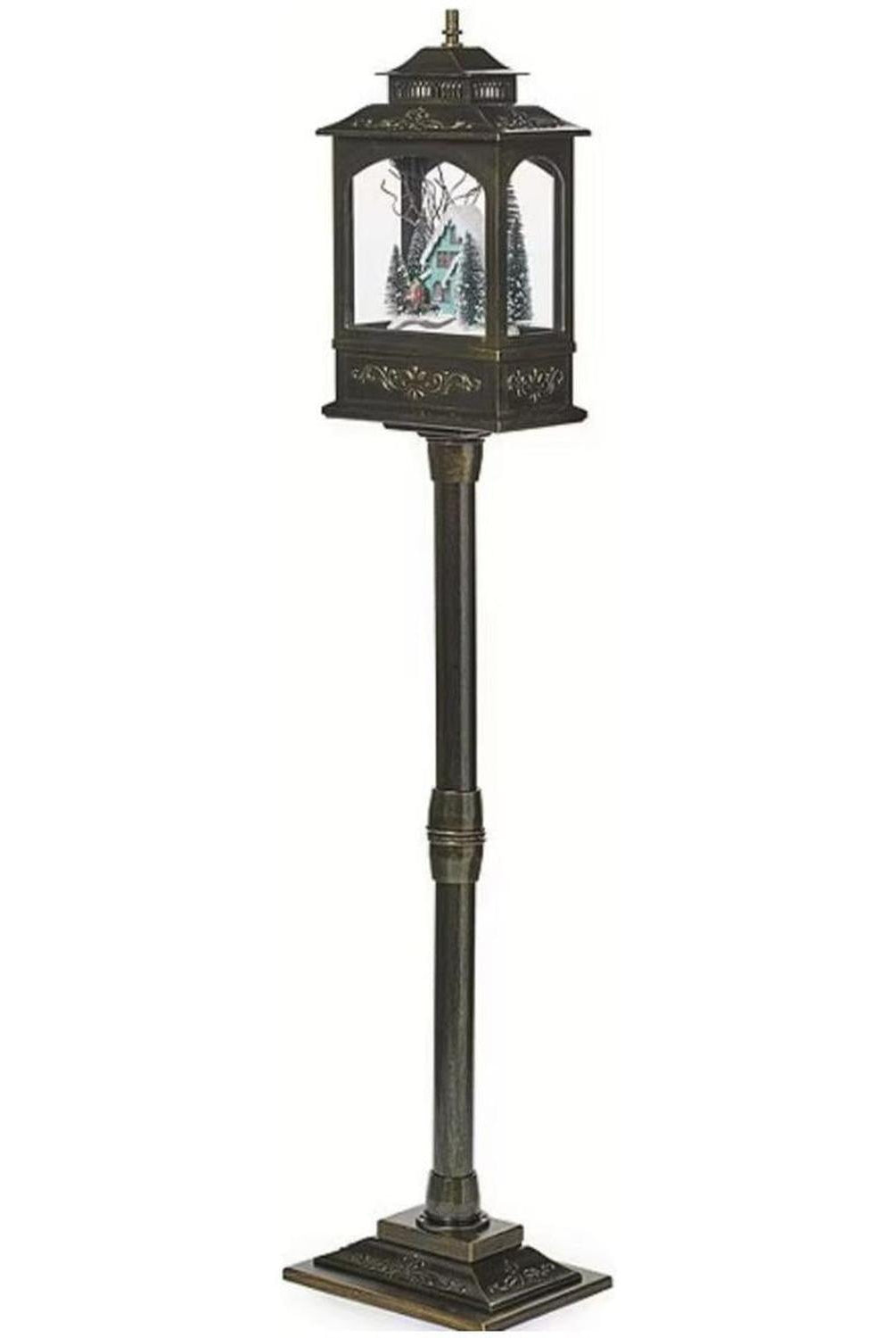 Shop For Musical LED Lighted Vintage House Lamp Post Decor at Michelle's aDOORable Creations