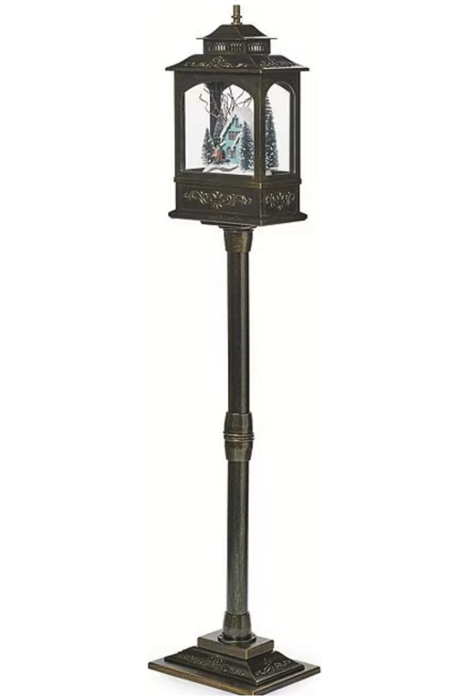 Shop For Musical LED Lighted Vintage House Lamp Post Decor at Michelle's aDOORable Creations