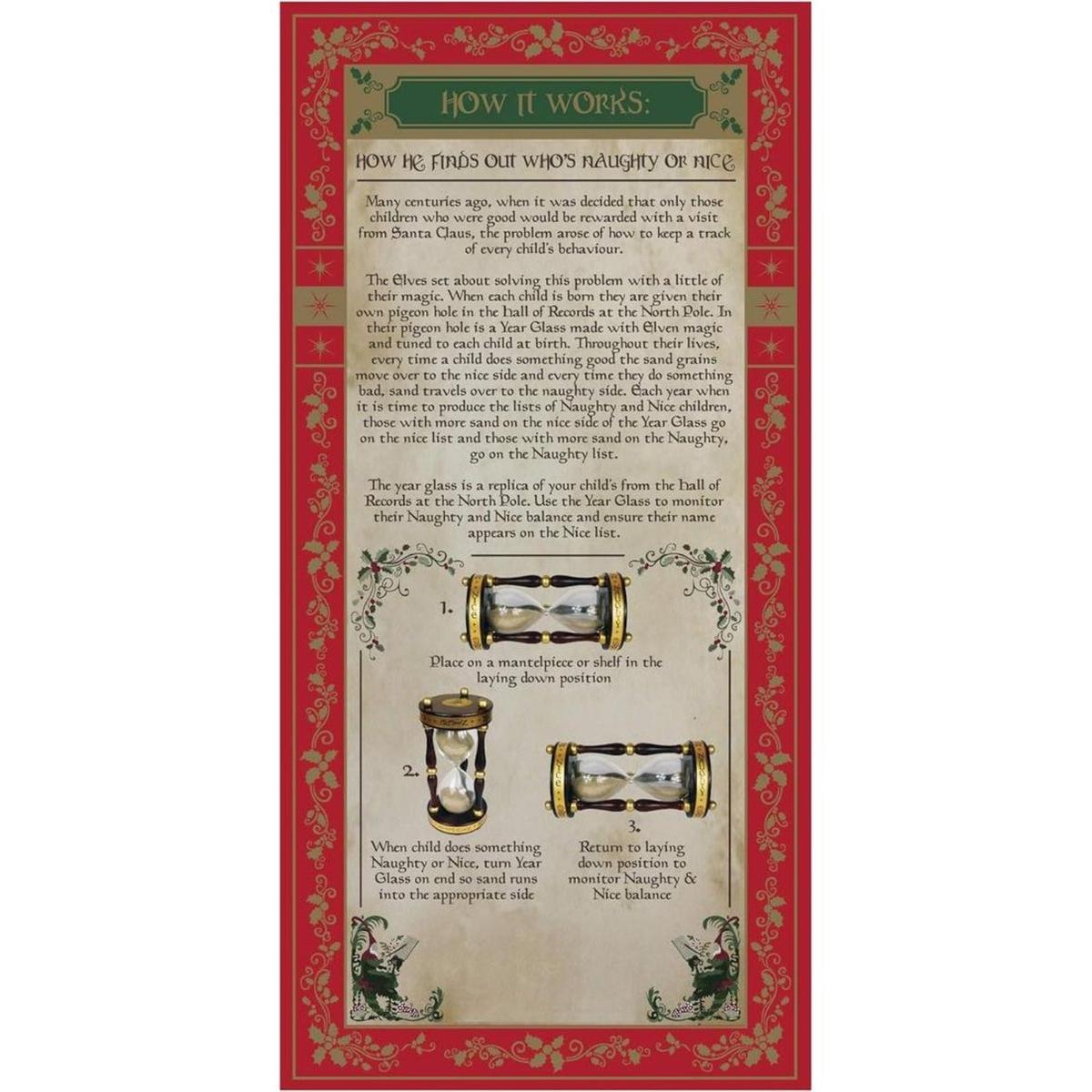 Shop For Naughty and Nice Year Hourglass at Michelle's aDOORable Creations