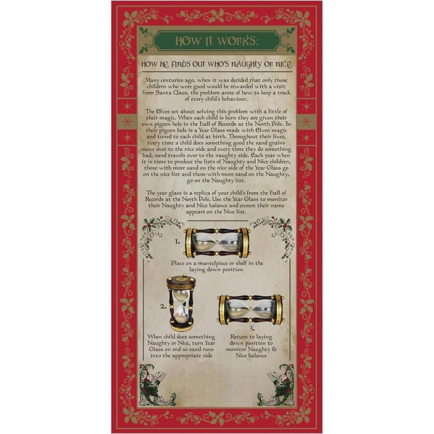 Shop For Naughty and Nice Year Hourglass at Michelle's aDOORable Creations