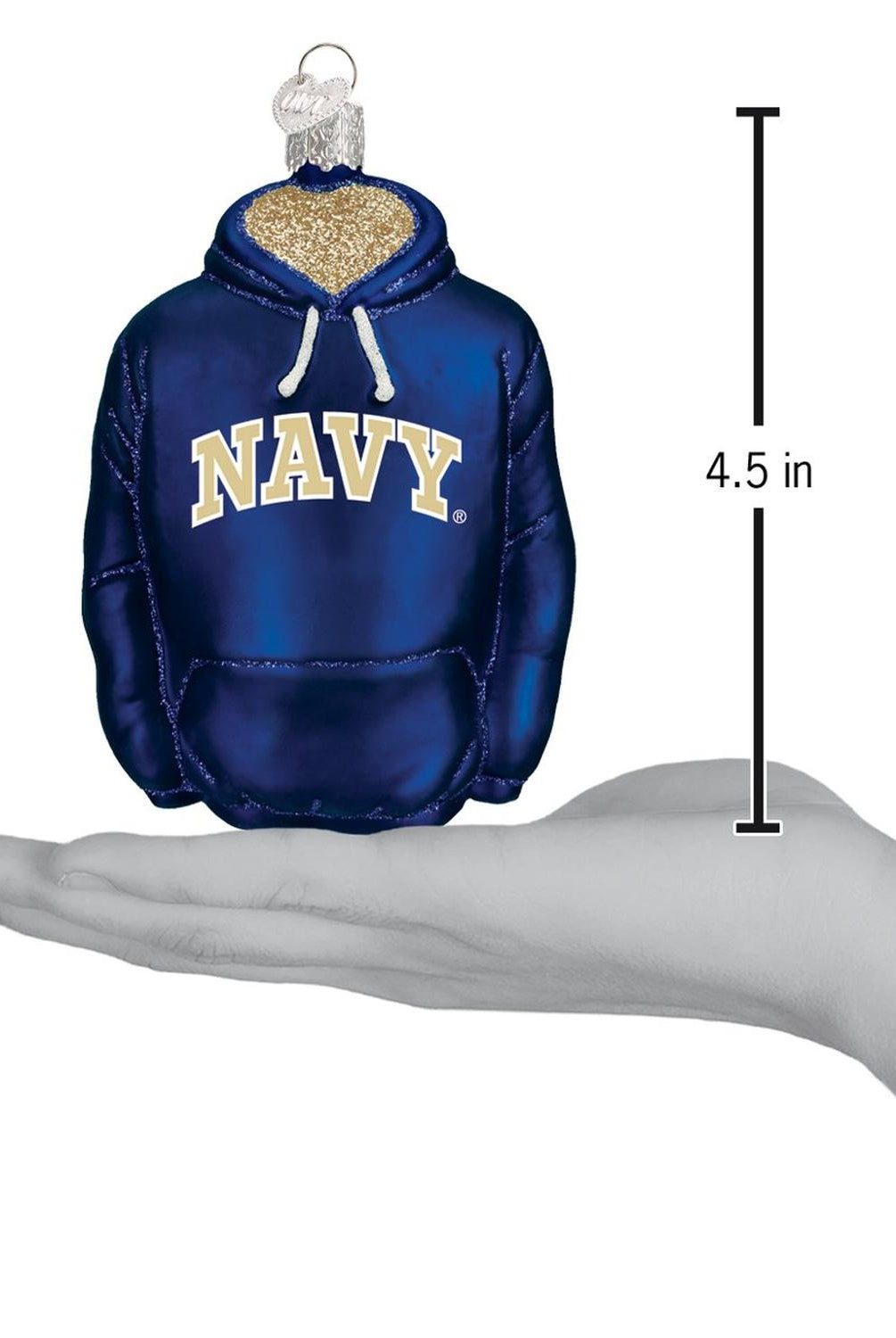 Navy Hoodie Ornament