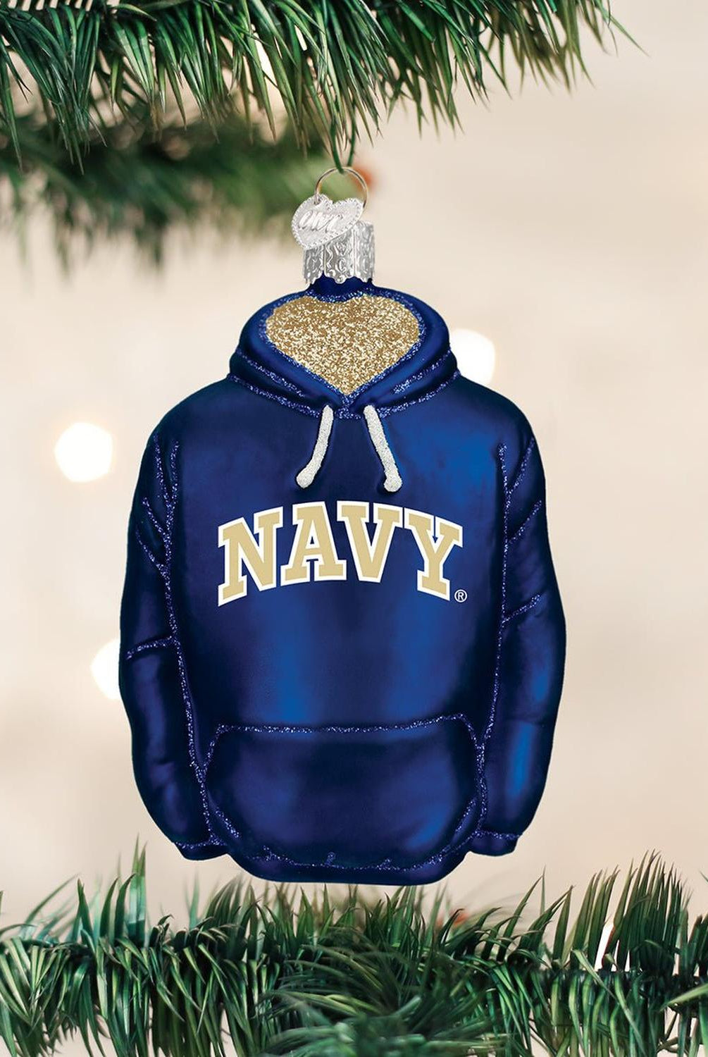 Navy Hoodie Ornament