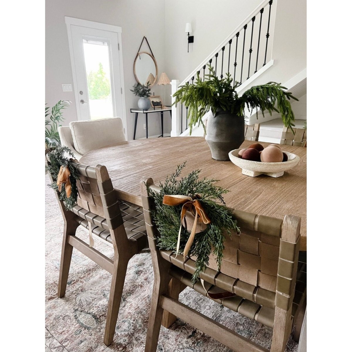 Shop For Neutral Mini Cedar Cabinet Wreaths with Ribbon