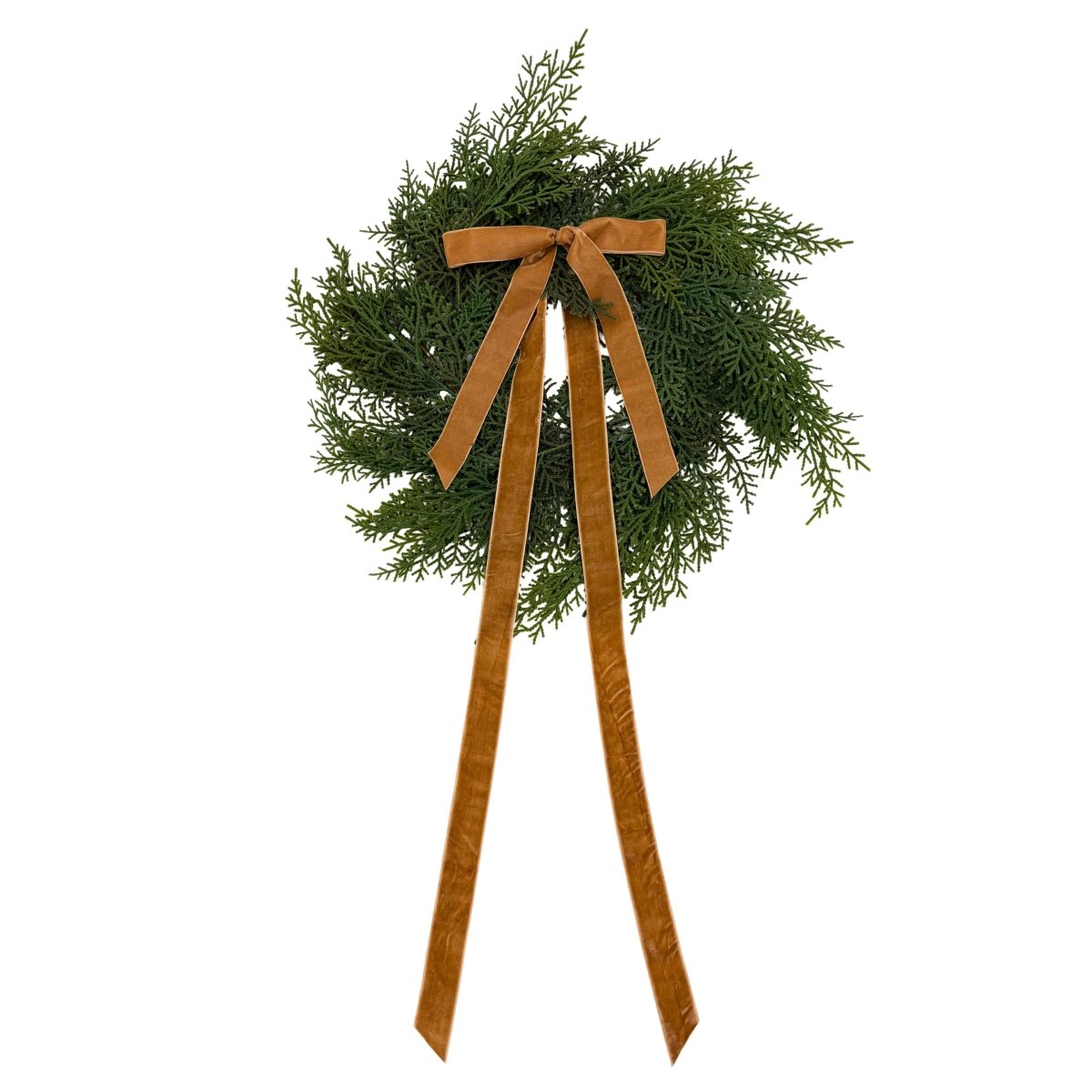 Shop For Neutral Mini Cedar Cabinet Wreaths with Ribbon