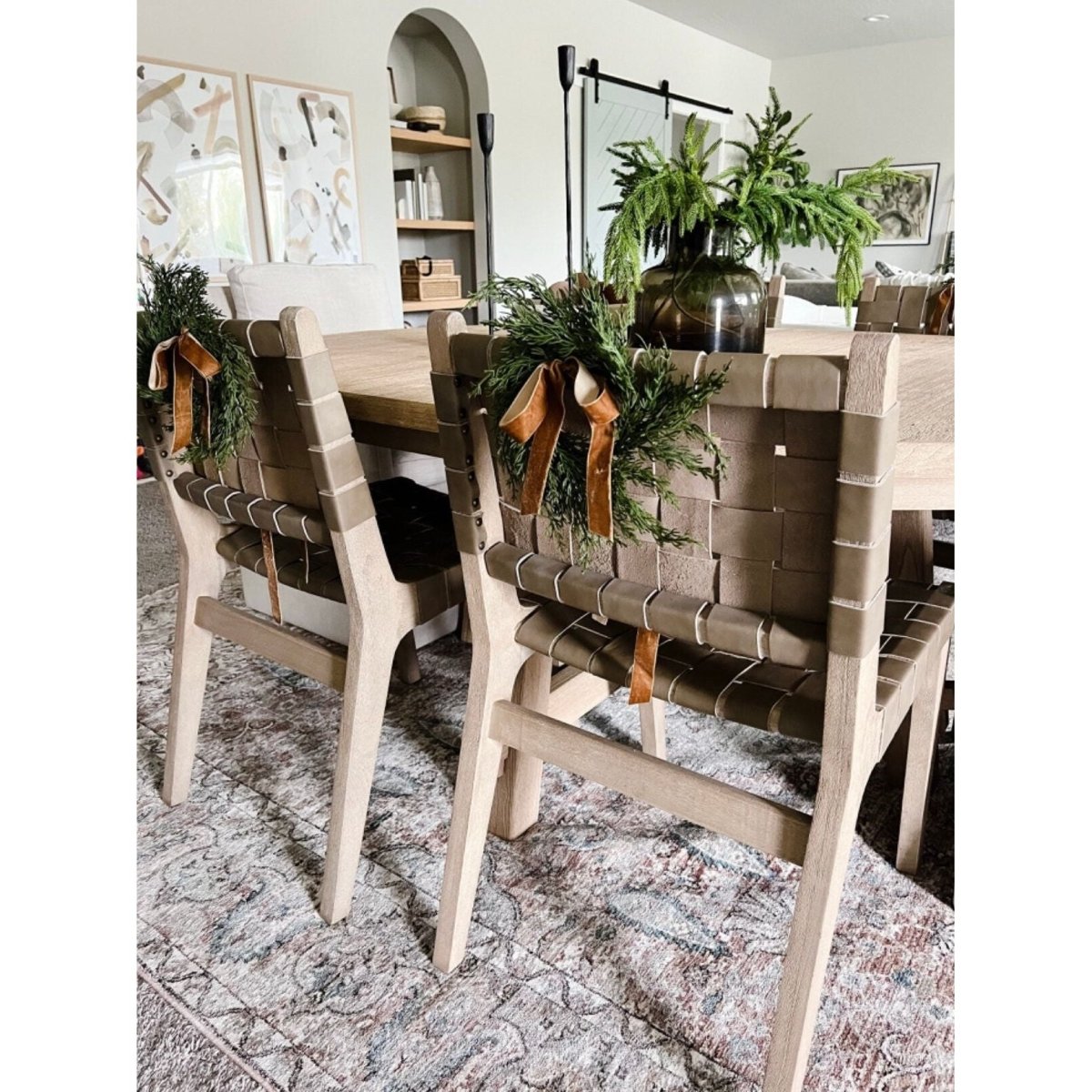 Shop For Neutral Mini Cedar Cabinet Wreaths with Ribbon