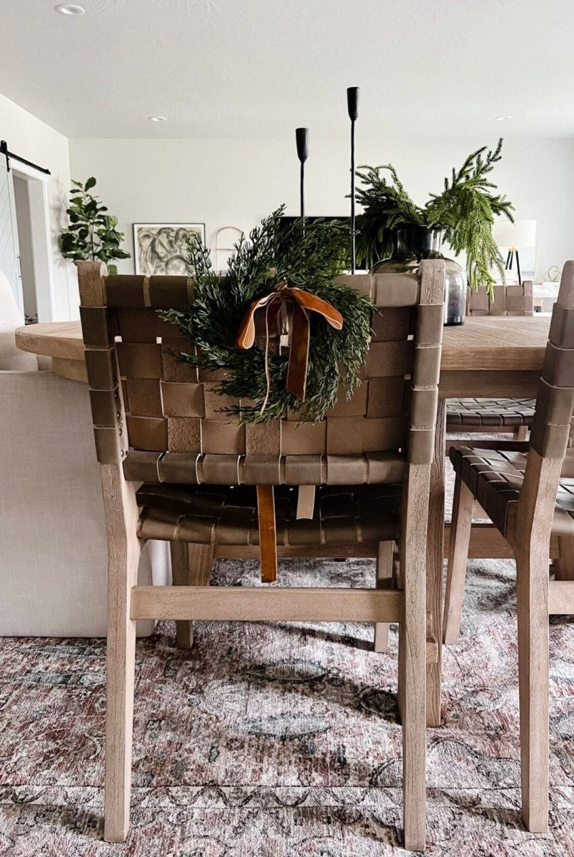 Shop For Neutral Mini Cedar Cabinet Wreaths with Ribbon