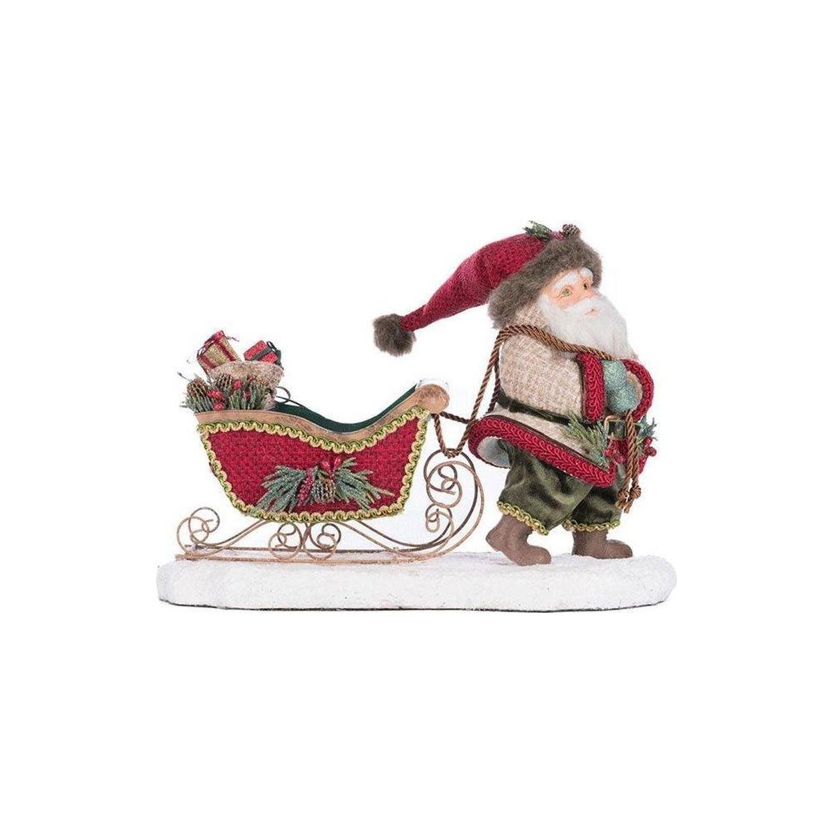 Shop For North Country Santa Pulling Sleigh Candle Holder