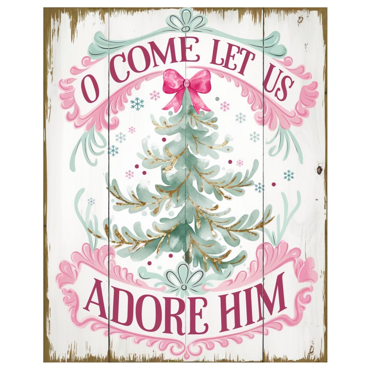 Shop For O Come Let Us Adore Him Christmas Sign