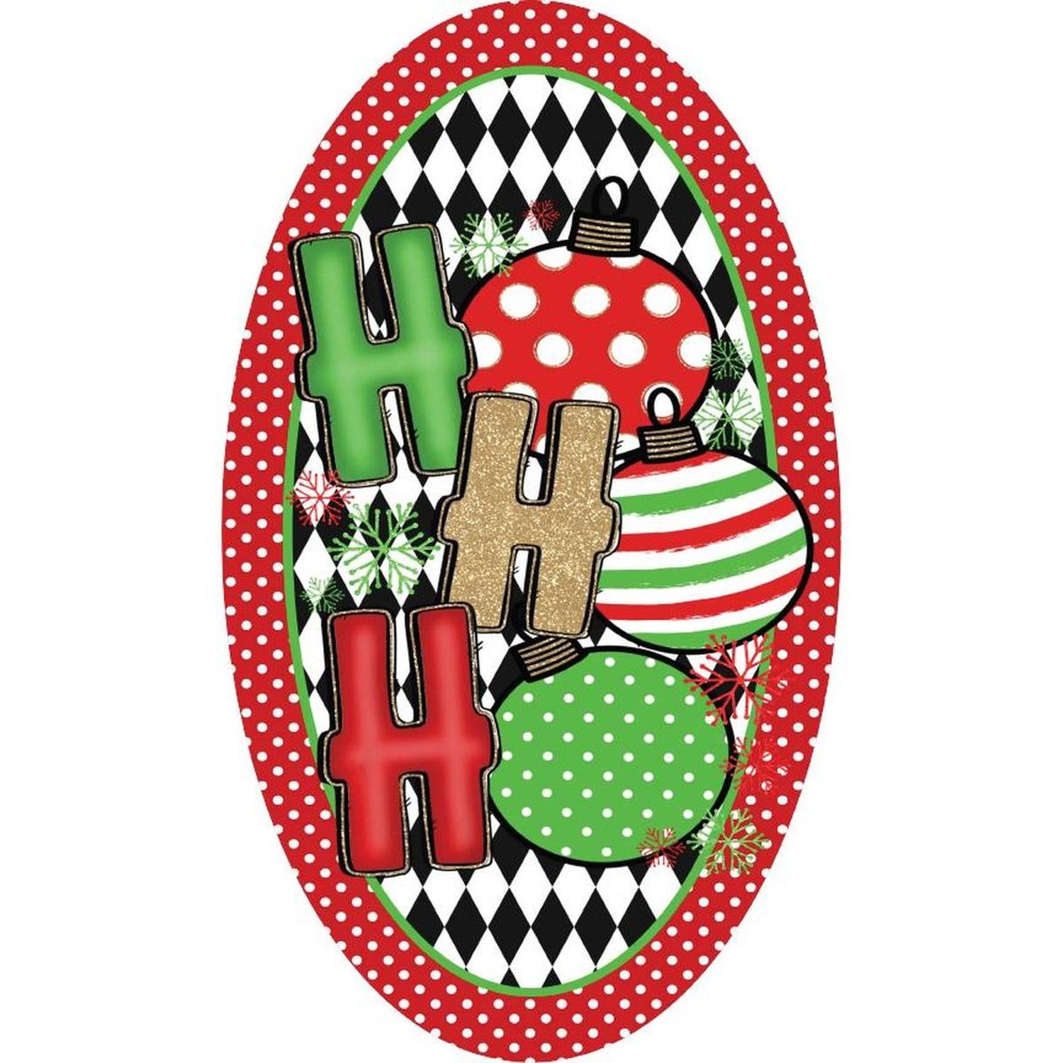 Shop For Oval Ho Ho Ho Christmas Ornament Sign