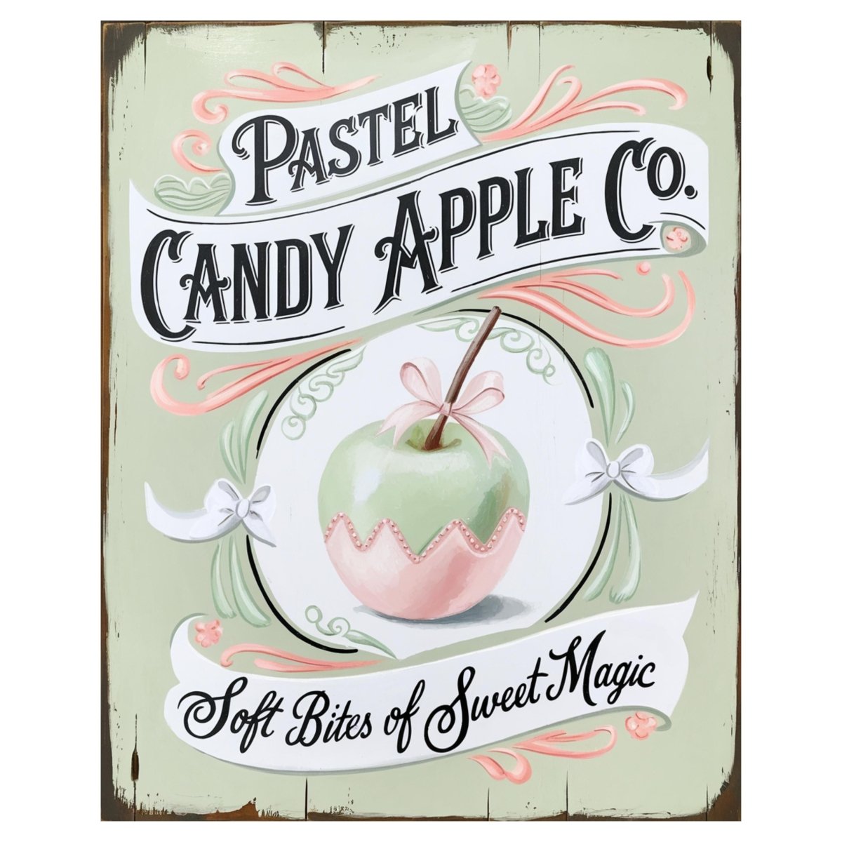 Shop For Pastel Candy Apple Halloween Sign
