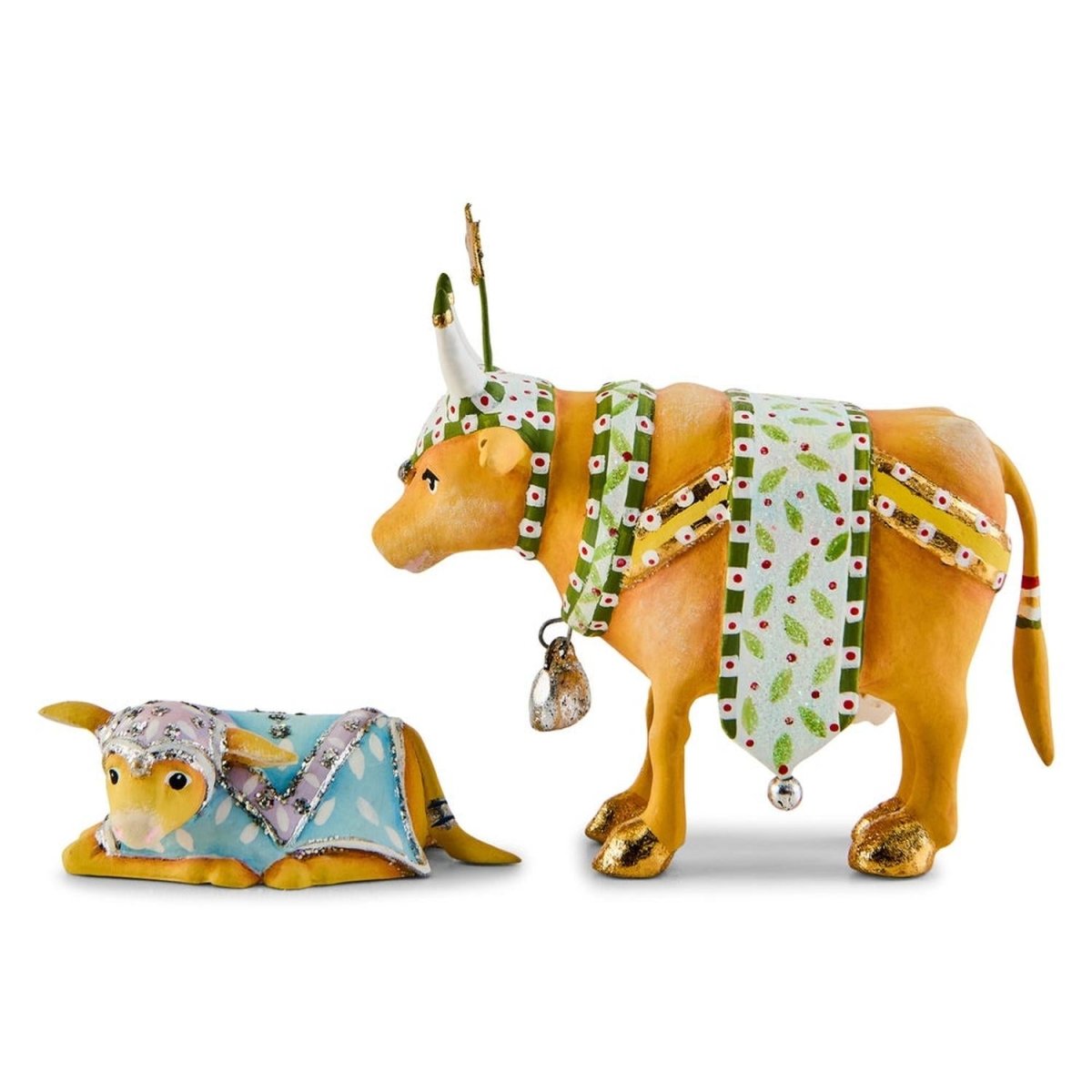 Patience Brewster Nativity Cow & Calf Mini Figures