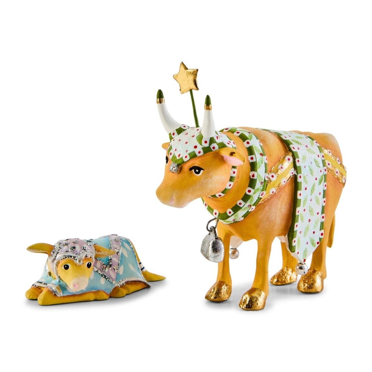 Patience Brewster Nativity Cow & Calf Mini Figures