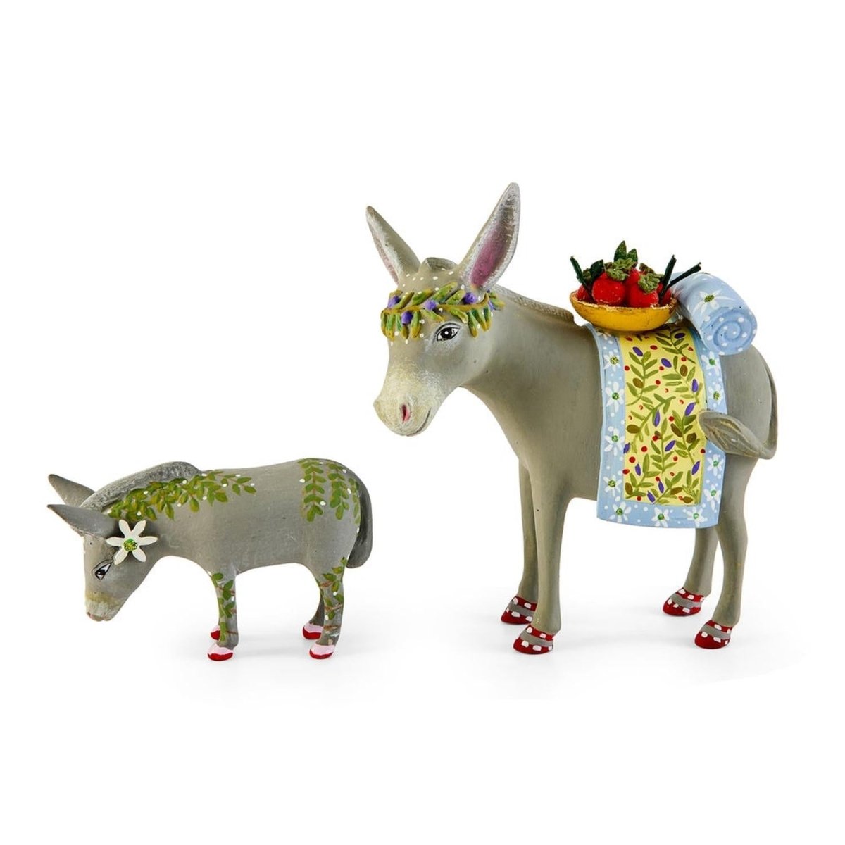Patience Brewster Nativity Mother & Baby Donkey Figures