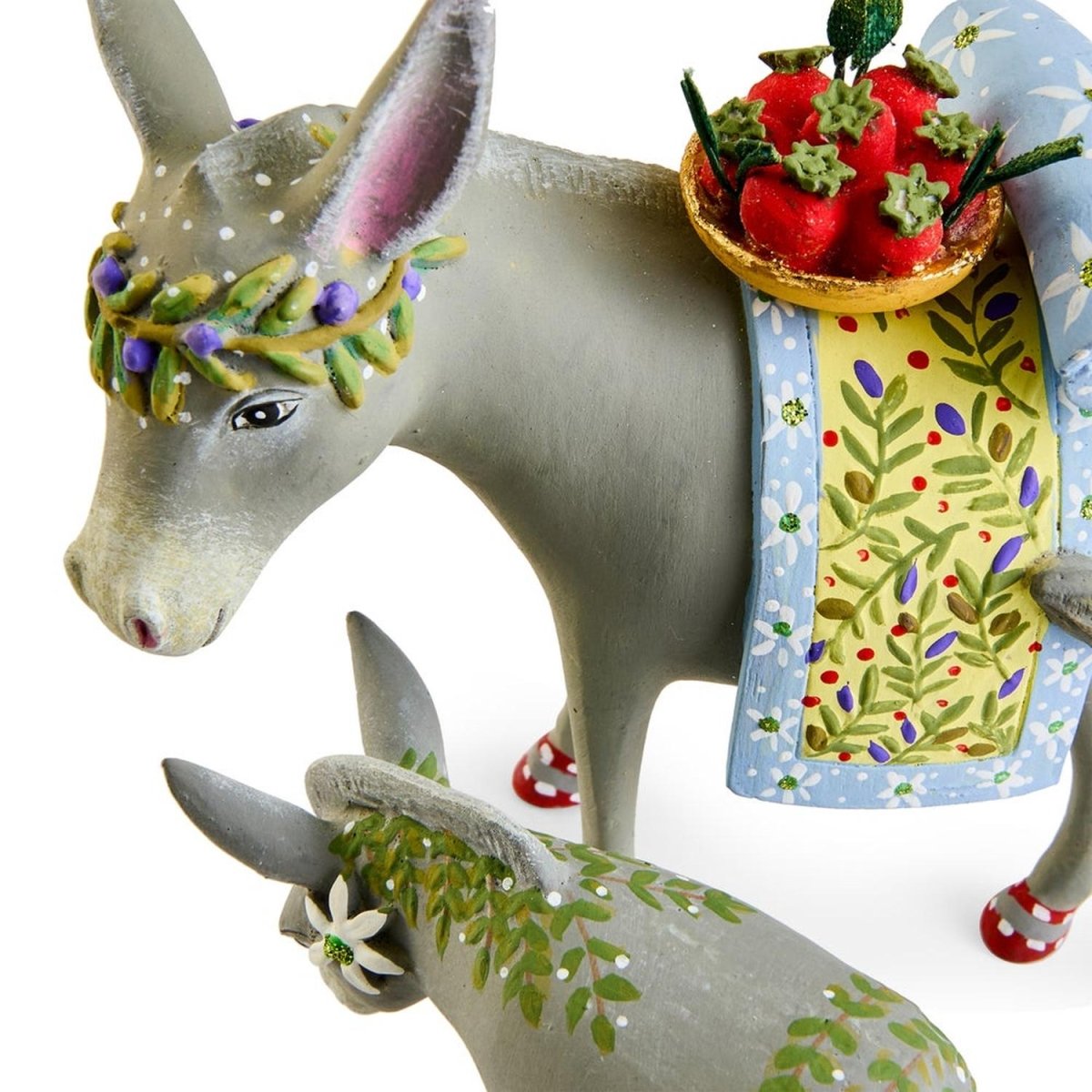 Patience Brewster Nativity Mother & Baby Donkey Figures