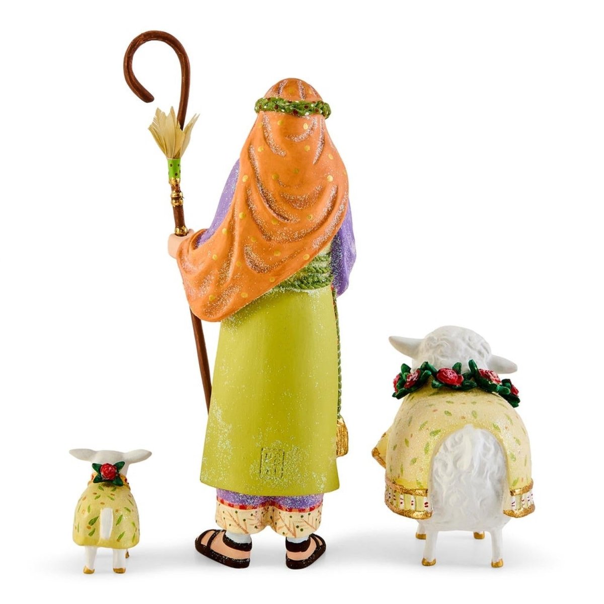 Patience Brewster Nativity Shepherd & Sheep Figures