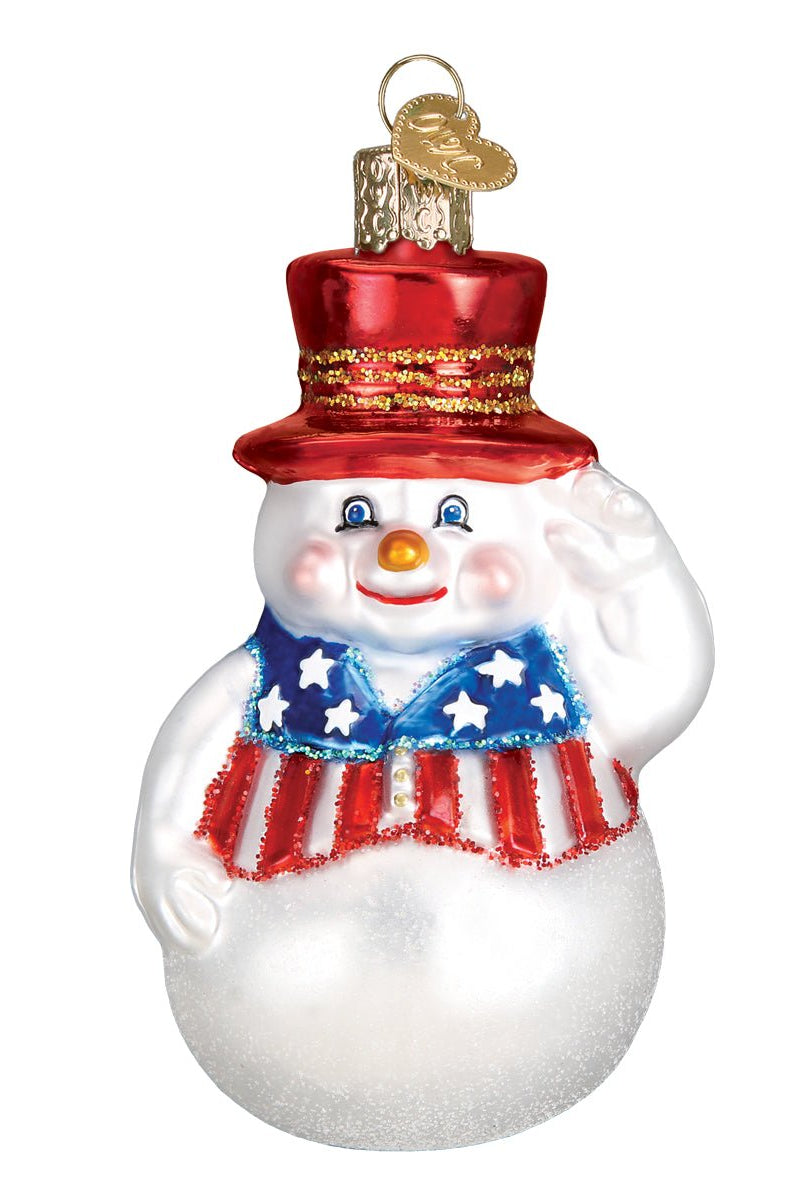 Shop For Patriotic Snowman Ornament