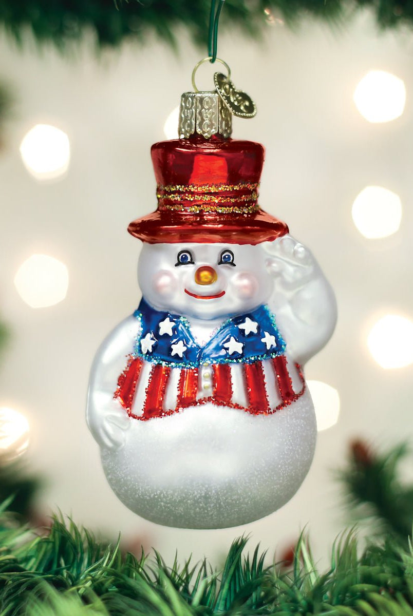 Shop For Patriotic Snowman Ornament