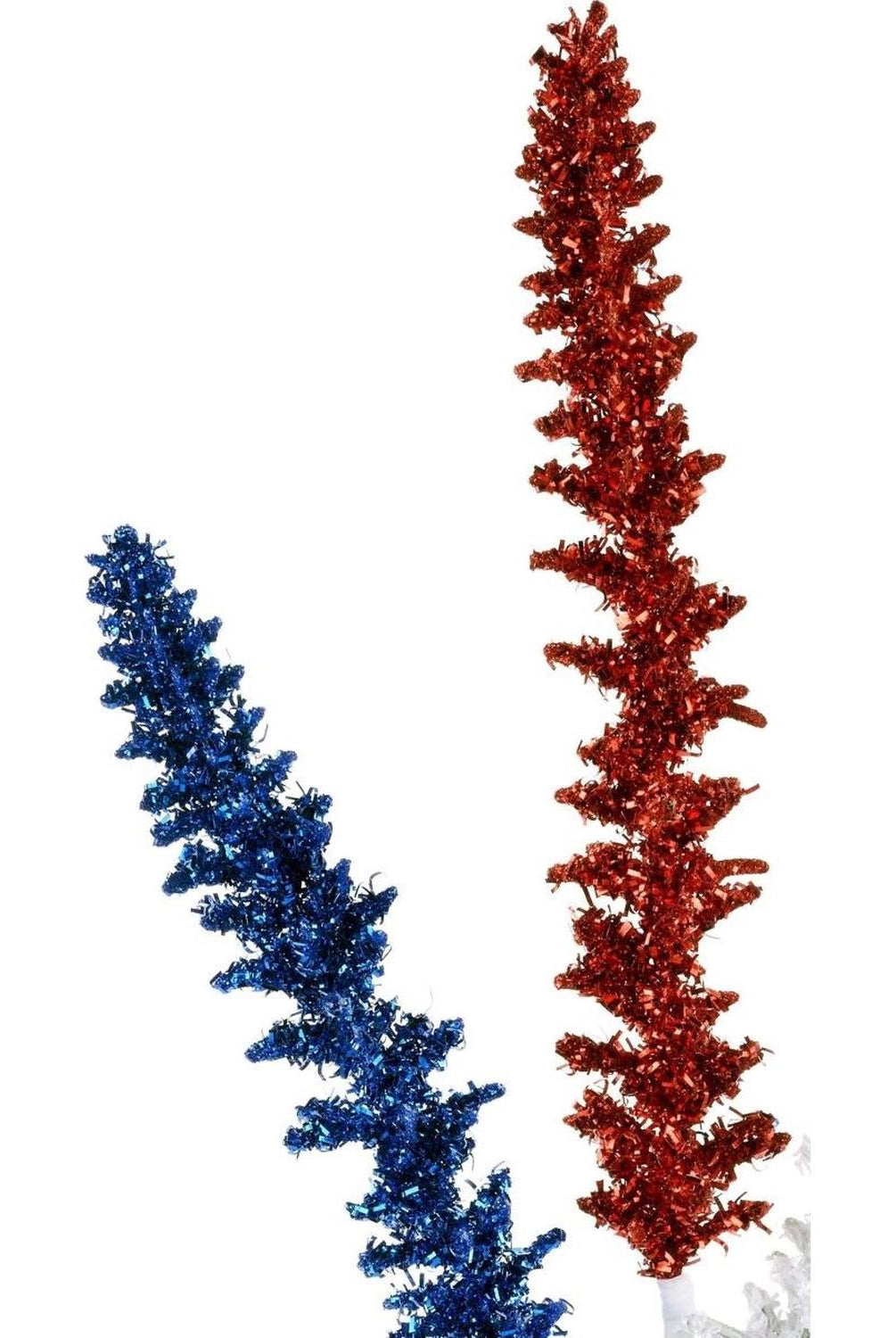 18" Patriotic V Cut Foil Glitter Spike Spray