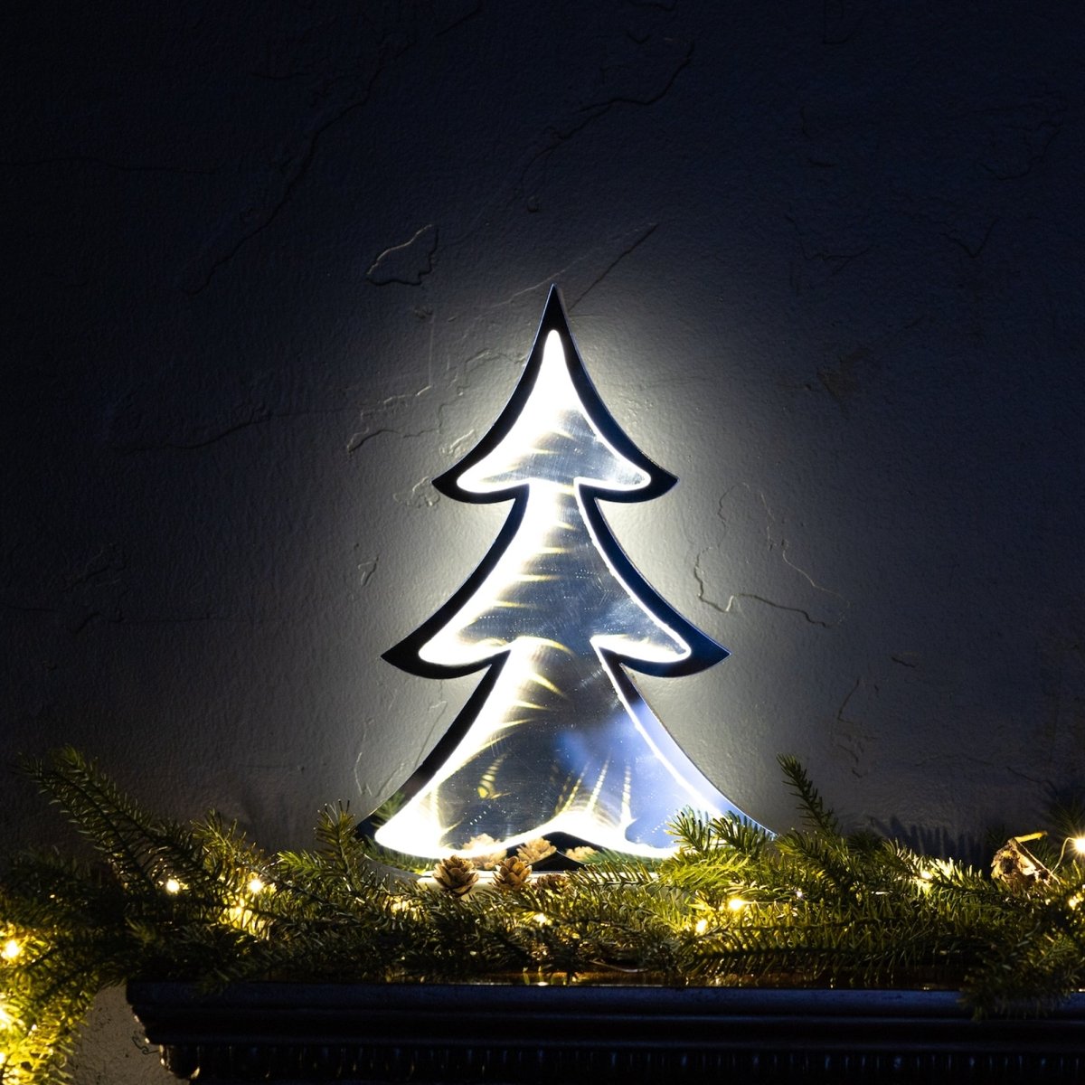 Shop For Pine Tree Outline Ekko Light Display (Set of 2) at Michelle's aDOORable Creations