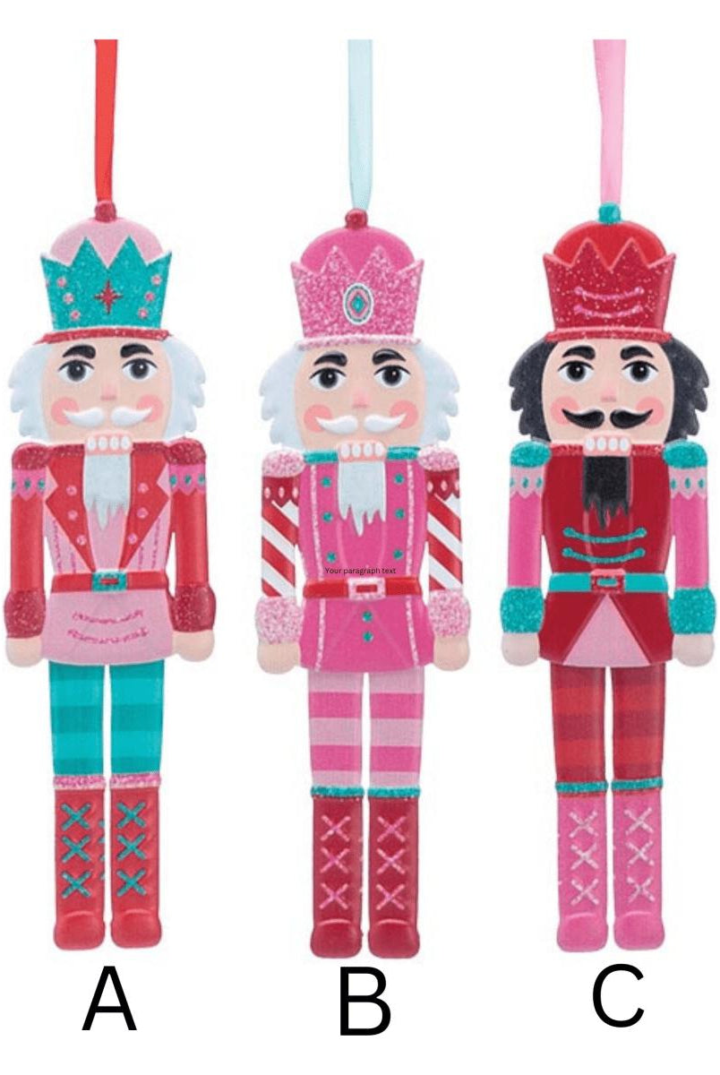 Shop For Pink and Red Tin Nutcracker Ornament