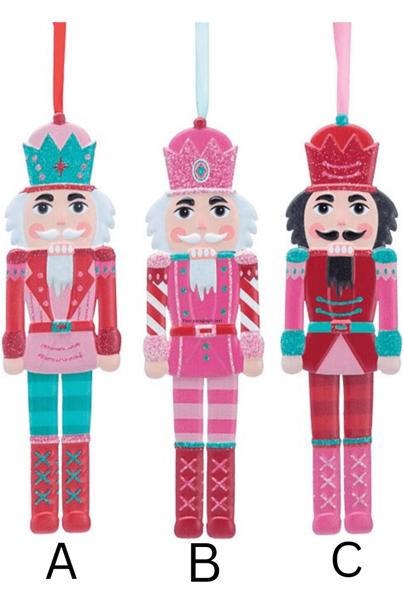 Shop For Pink and Red Tin Nutcracker Ornament