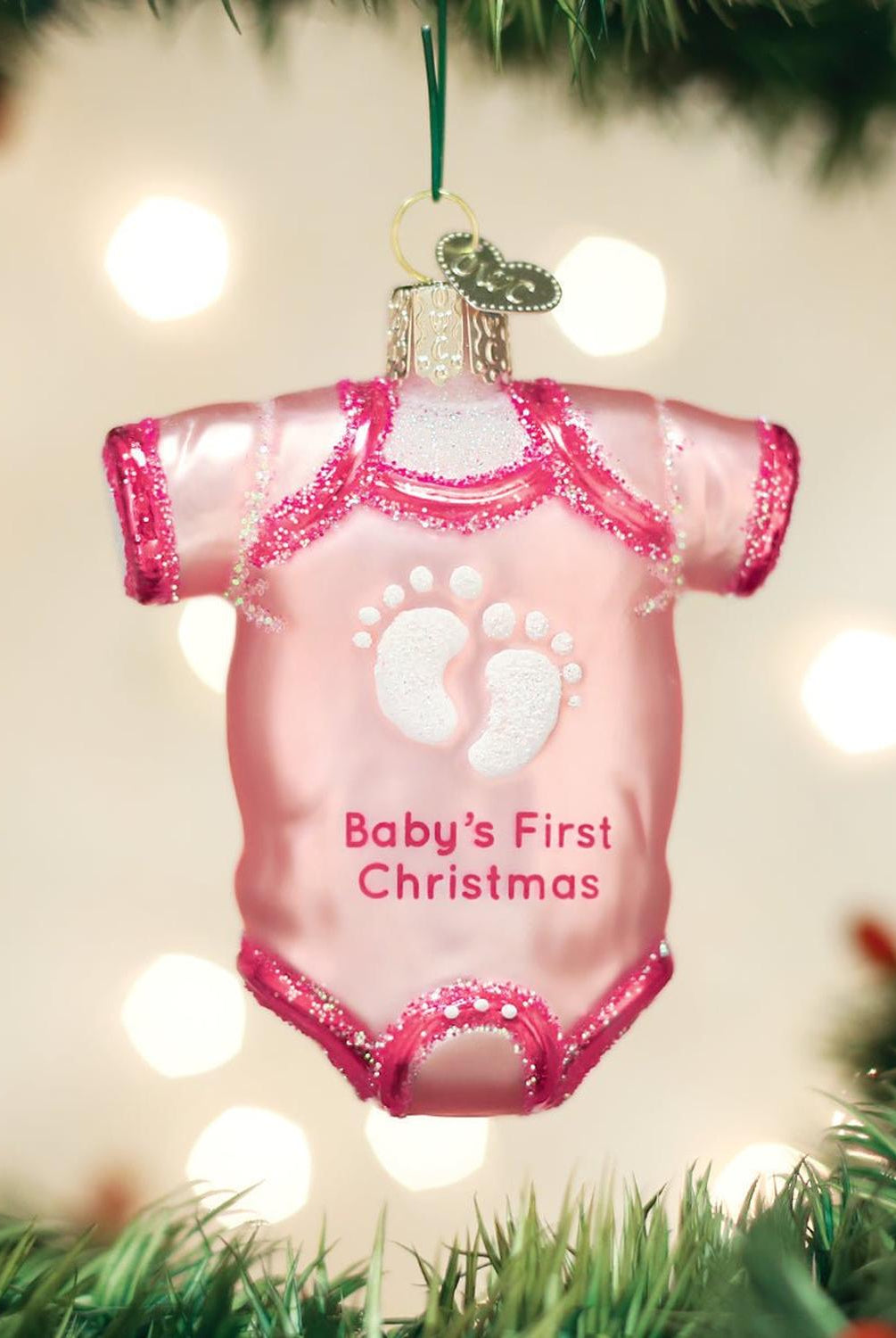 Pink Baby Onesie Ornament