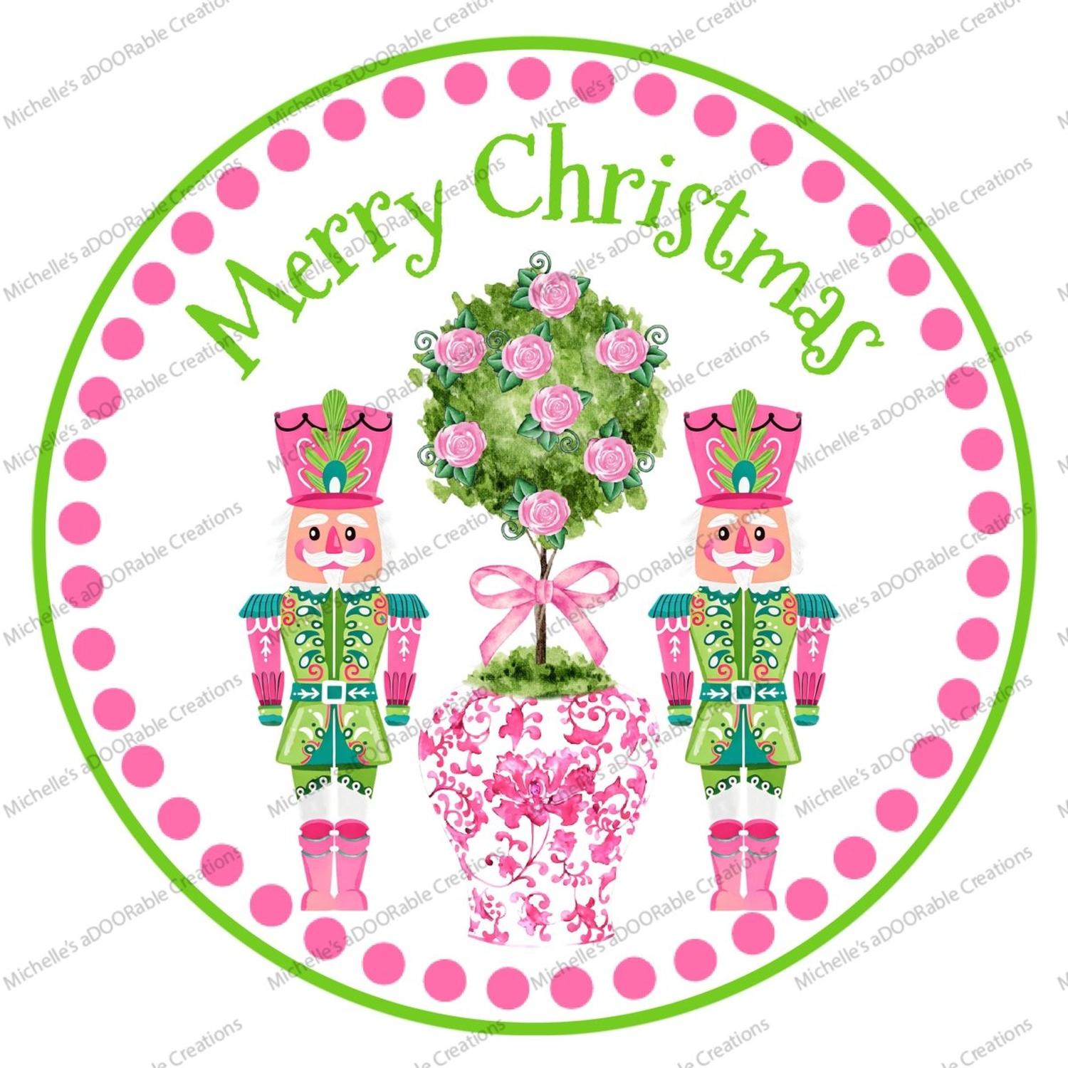 Shop For Pink Chinoiserie Christmas Nutcracker Sign