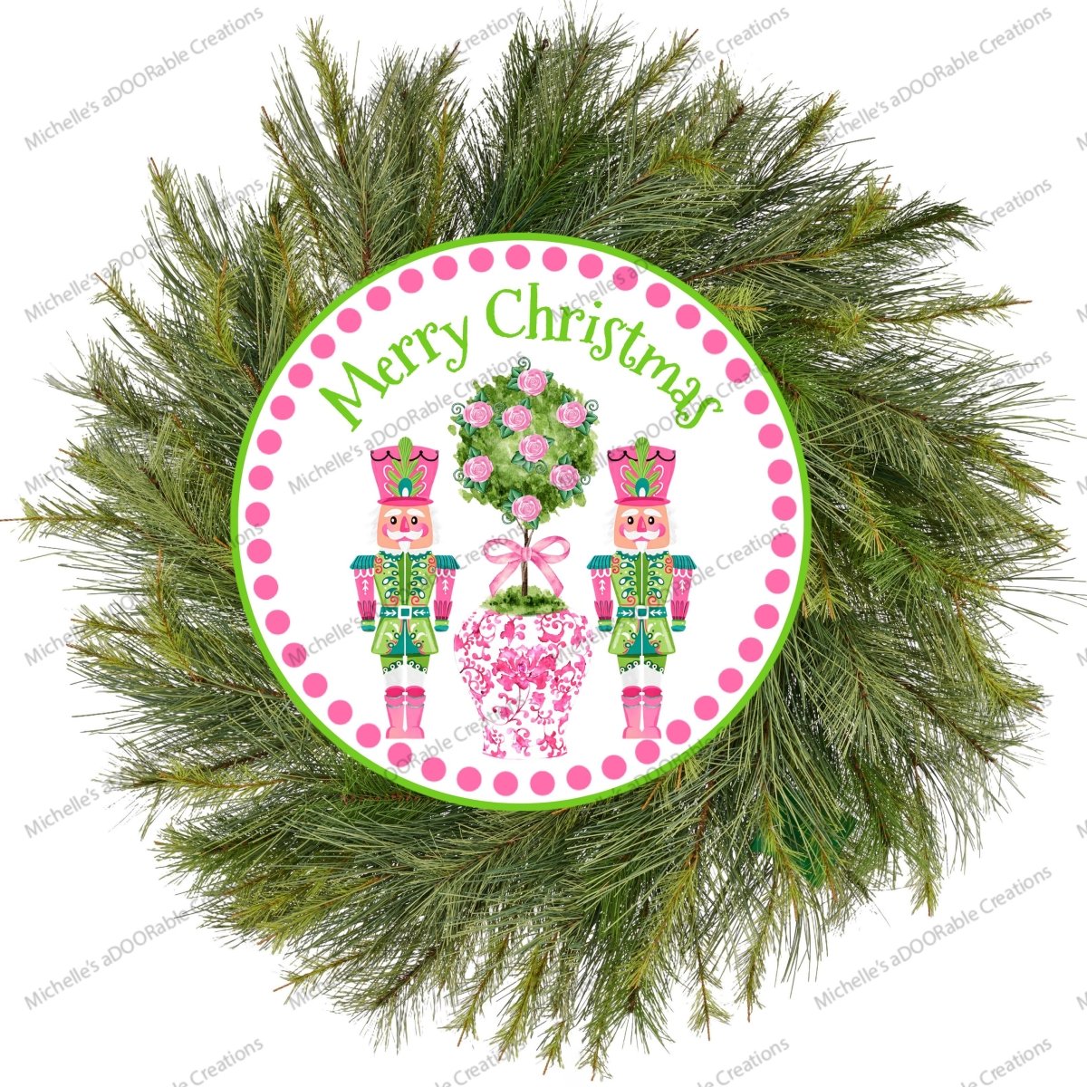 Shop For Pink Chinoiserie Christmas Nutcracker Sign