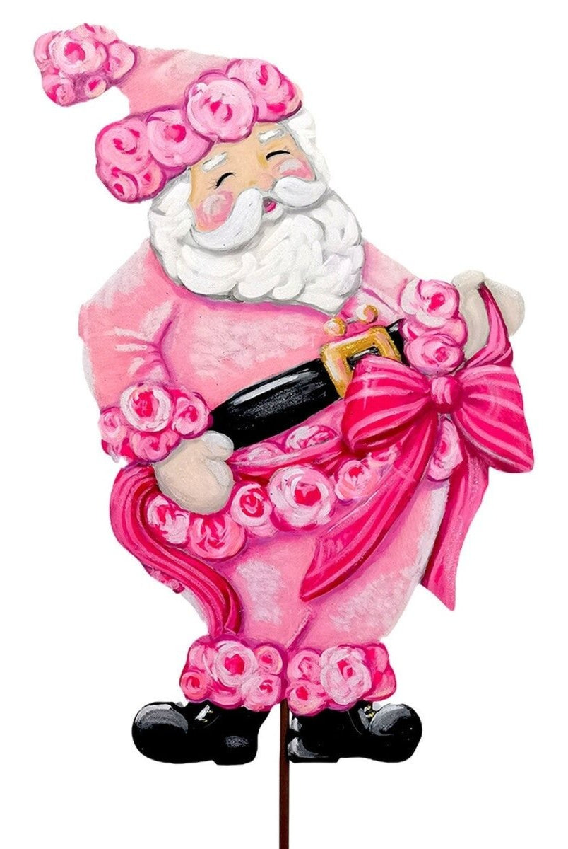 Shop For Pink Fanciful Santa Easel/Stake