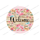 Shop For Pink Floral Blossom Welcome Sign