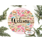 Shop For Pink Floral Blossom Welcome Sign