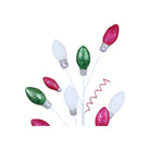 Shop For Pink Green White Christmas Light Glitter Spray 29"