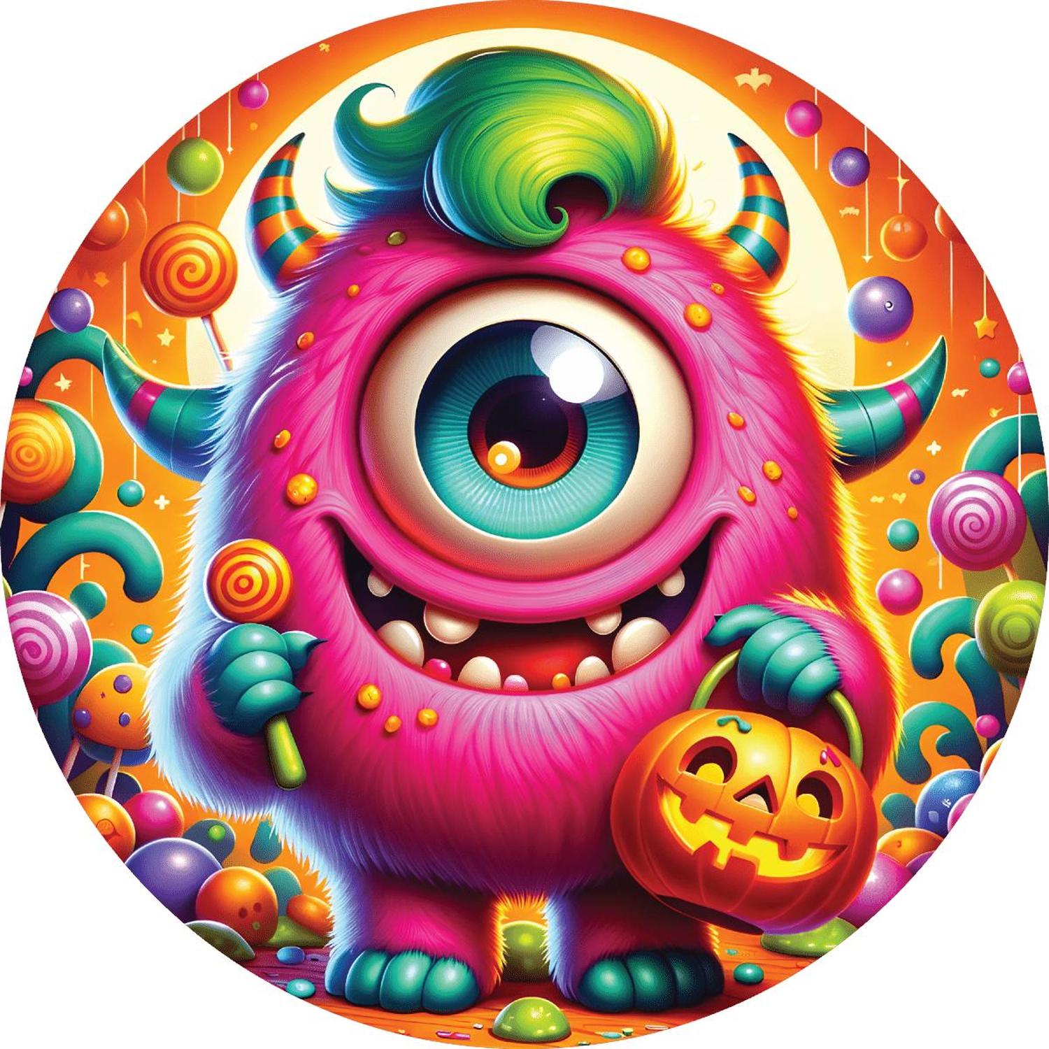 Shop For Pink One Eyed Halloween Monster Sign