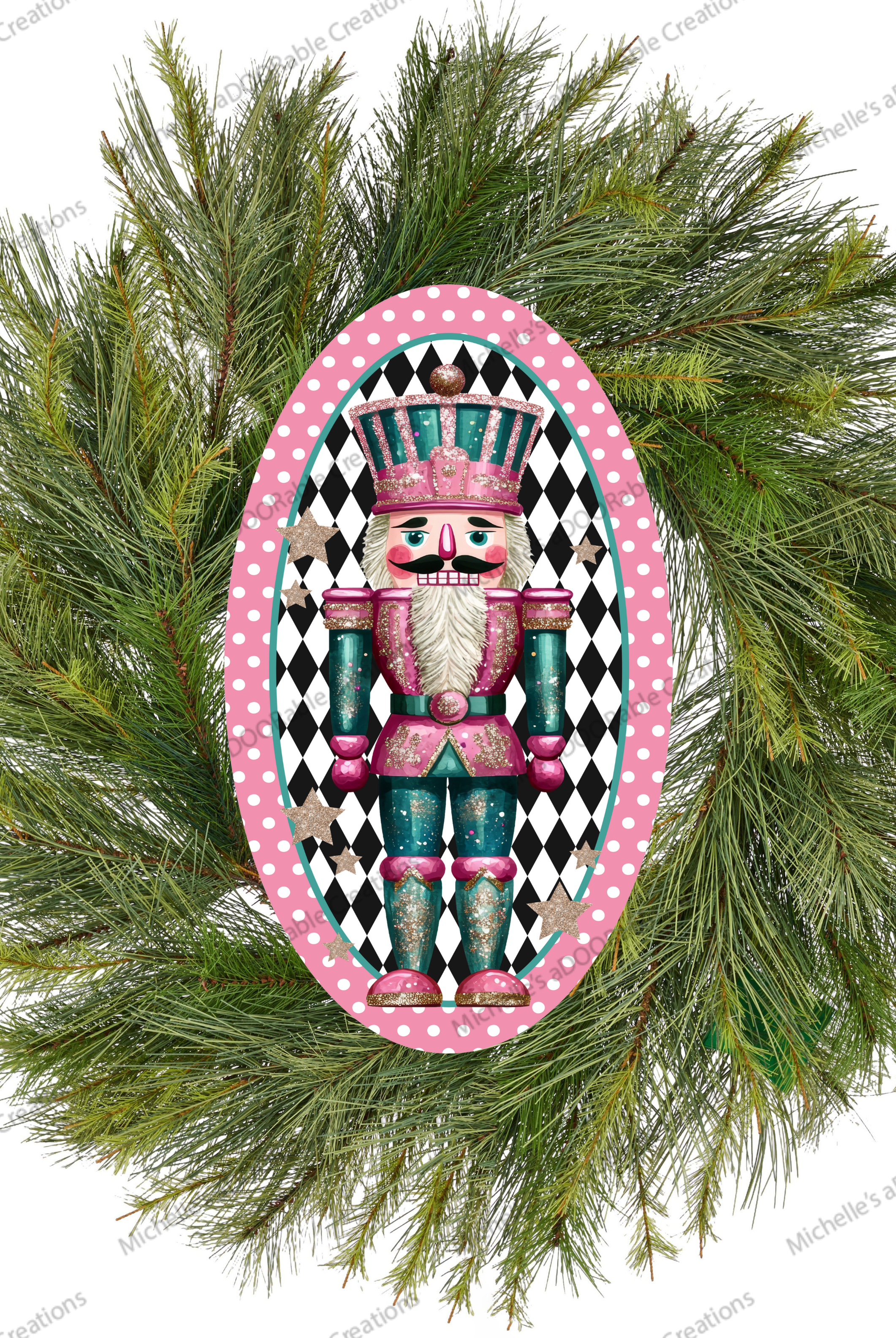 Shop For Pink Oval Nutcracker Sign