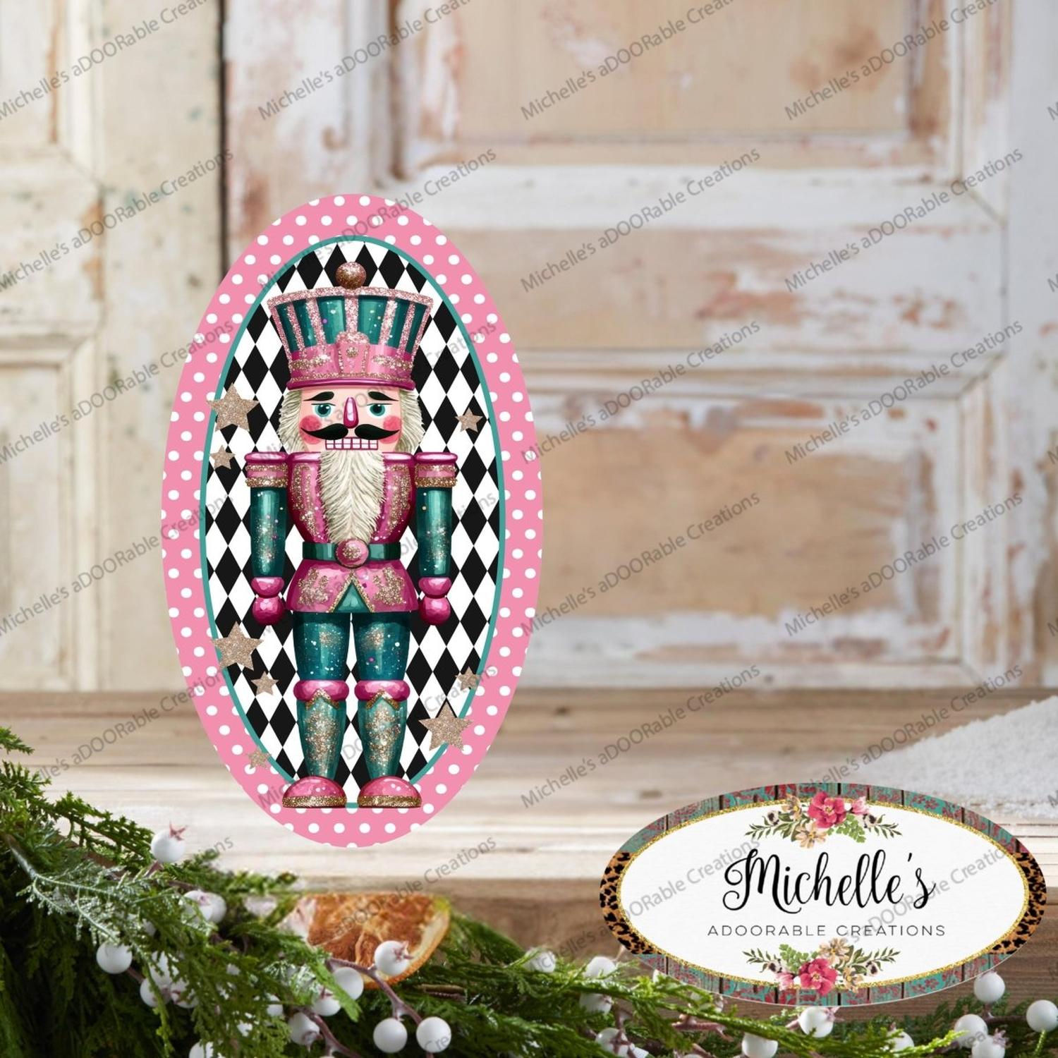 Shop For Pink Oval Nutcracker Sign