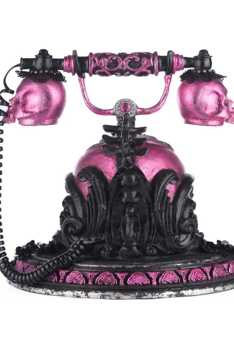 Shop For Pink Panic Possession Skull and Roses Phone Tabletop
