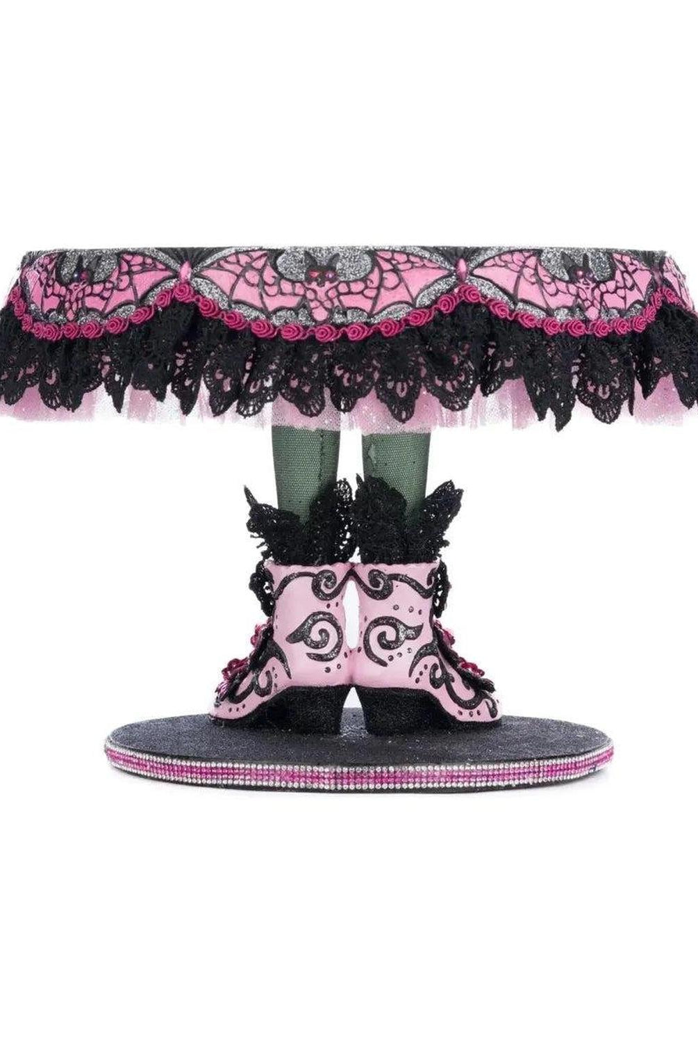 Shop For Pink Panic Possession Witch Boots Cake Plate