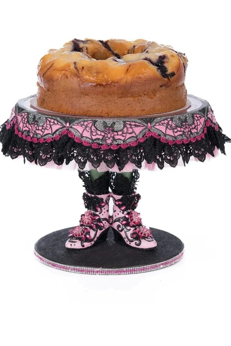 Shop For Pink Panic Possession Witch Boots Cake Plate