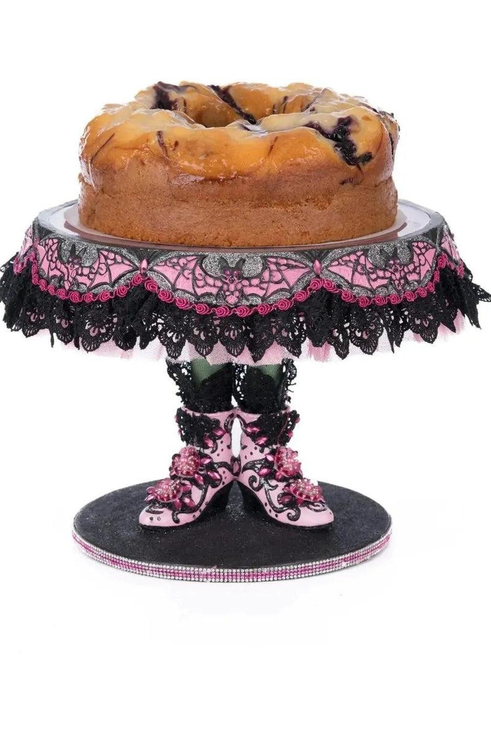 Shop For Pink Panic Possession Witch Boots Cake Plate