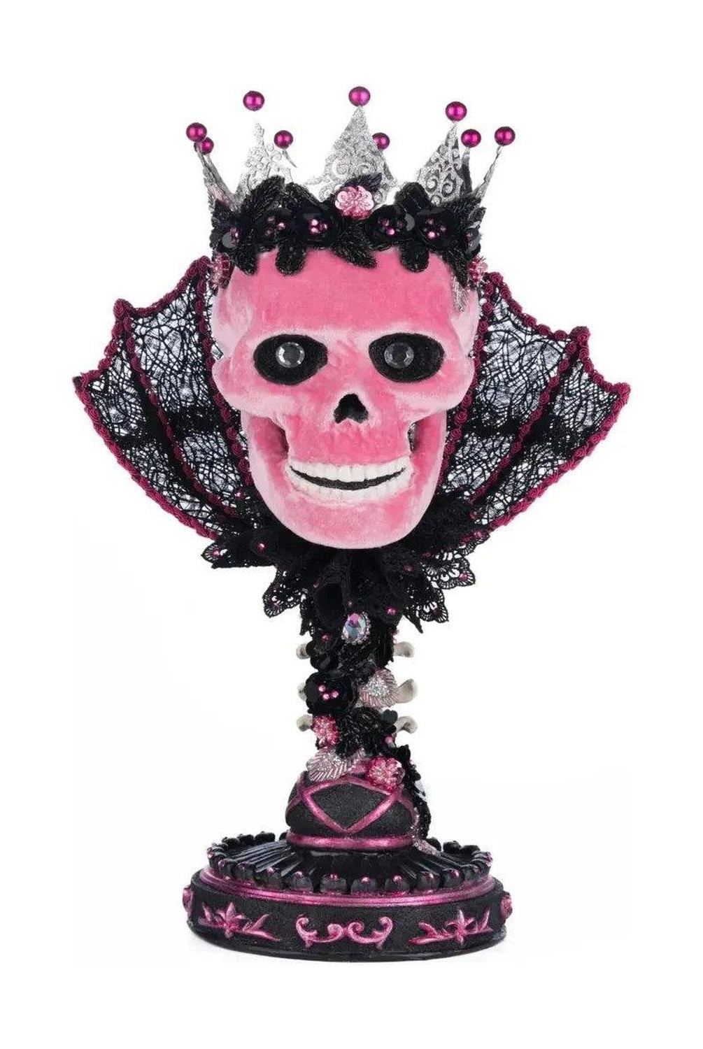 Shop For Pink Passion Skull Pillar Candle Holder