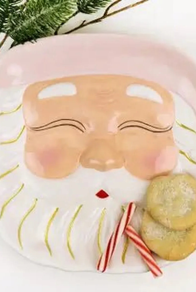 Shop For Pink Santa Platter