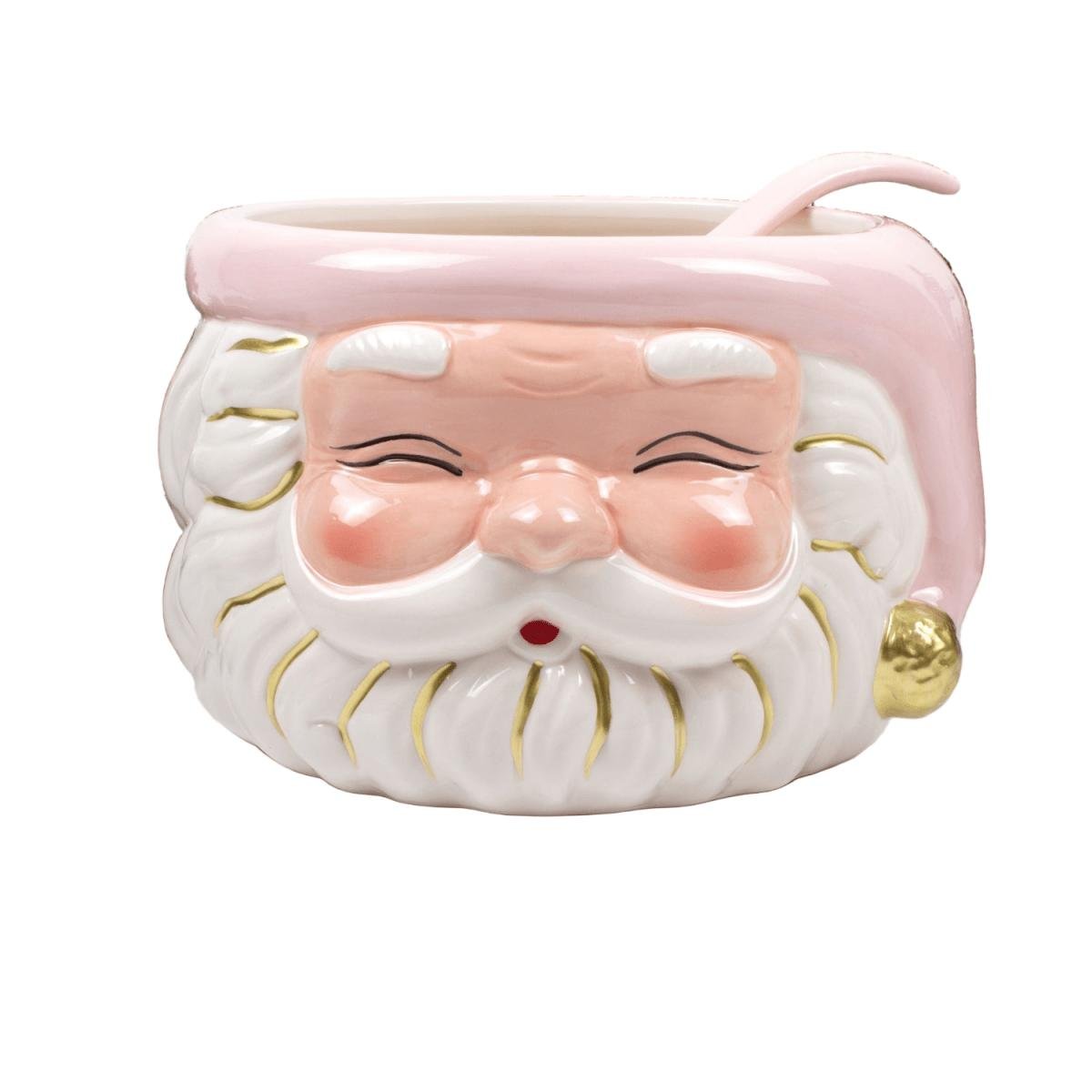Shop For Pink Santa Punch Bowl & Ladle