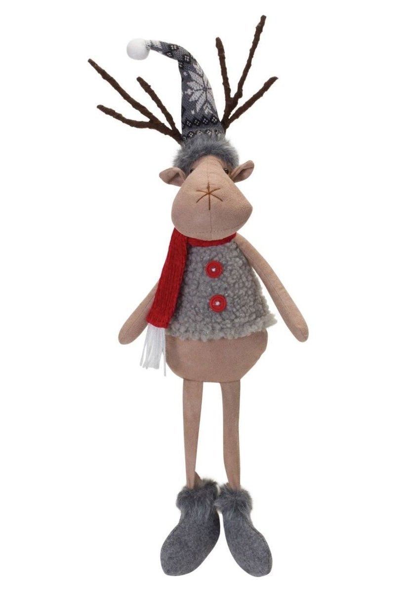 Shop For Plush Winter Deer Shelf Sitter (Set of 2) at Michelle's aDOORable Creations