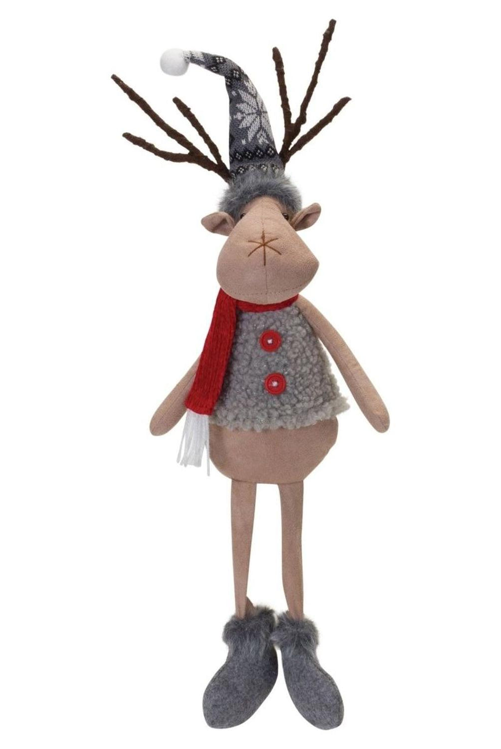 Shop For Plush Winter Deer Shelf Sitter (Set of 2) at Michelle's aDOORable Creations