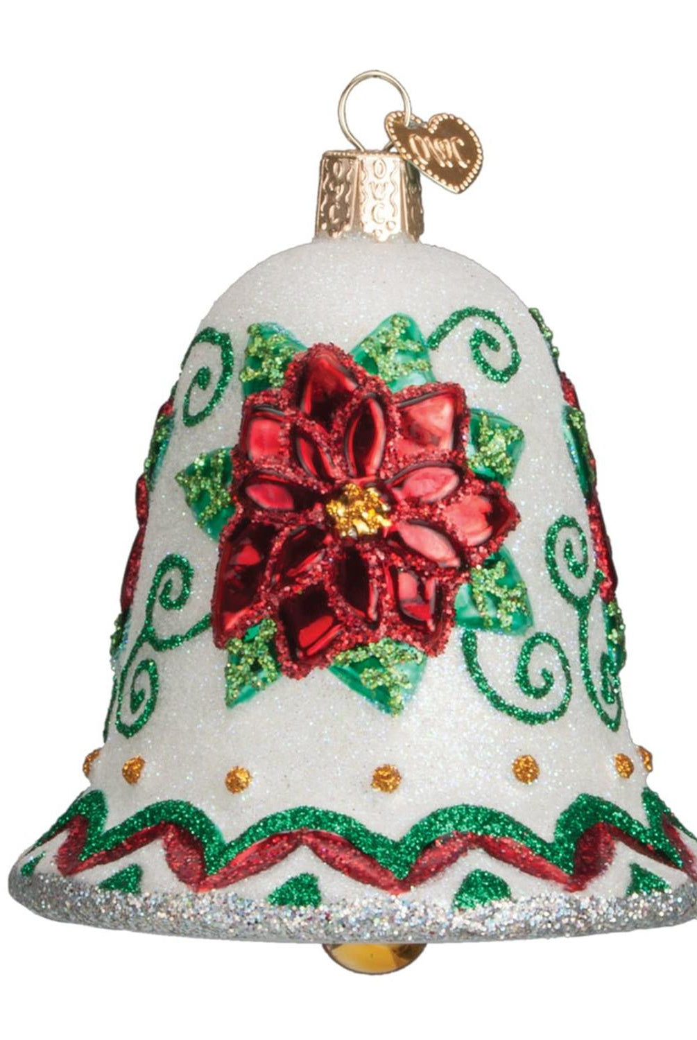 Poinsettia Bell Ornament