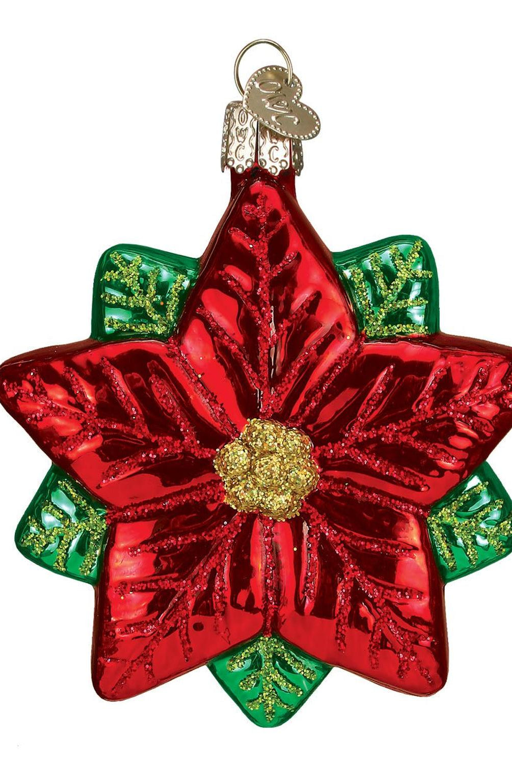 Poinsettia Star Ornament