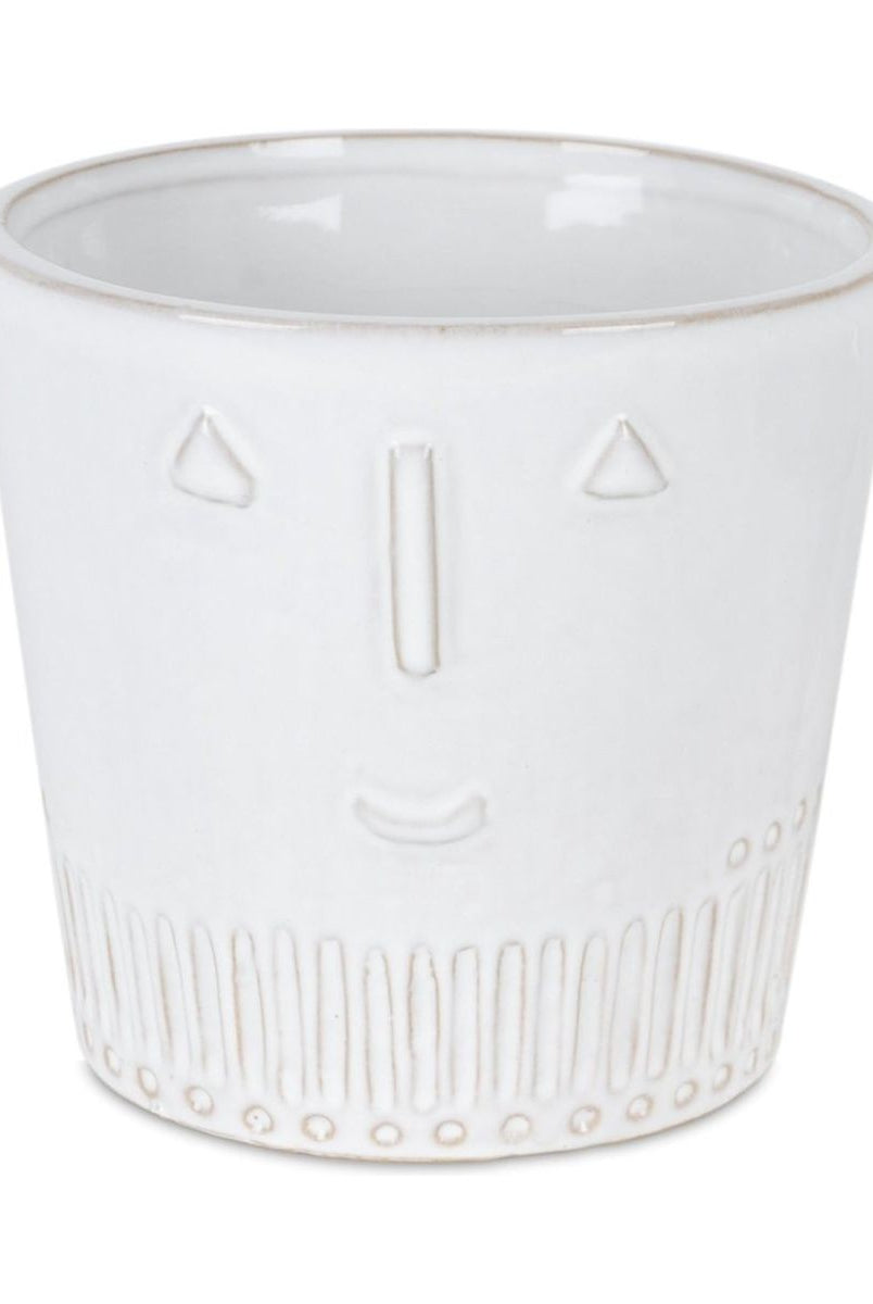 Shop For Porcelain Face Planter (Set of 2) at Michelle's aDOORable Creations