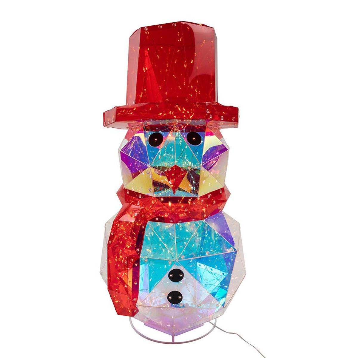 Shop For Pre - Lit Warm White Fairy LED Iridescent Snowman