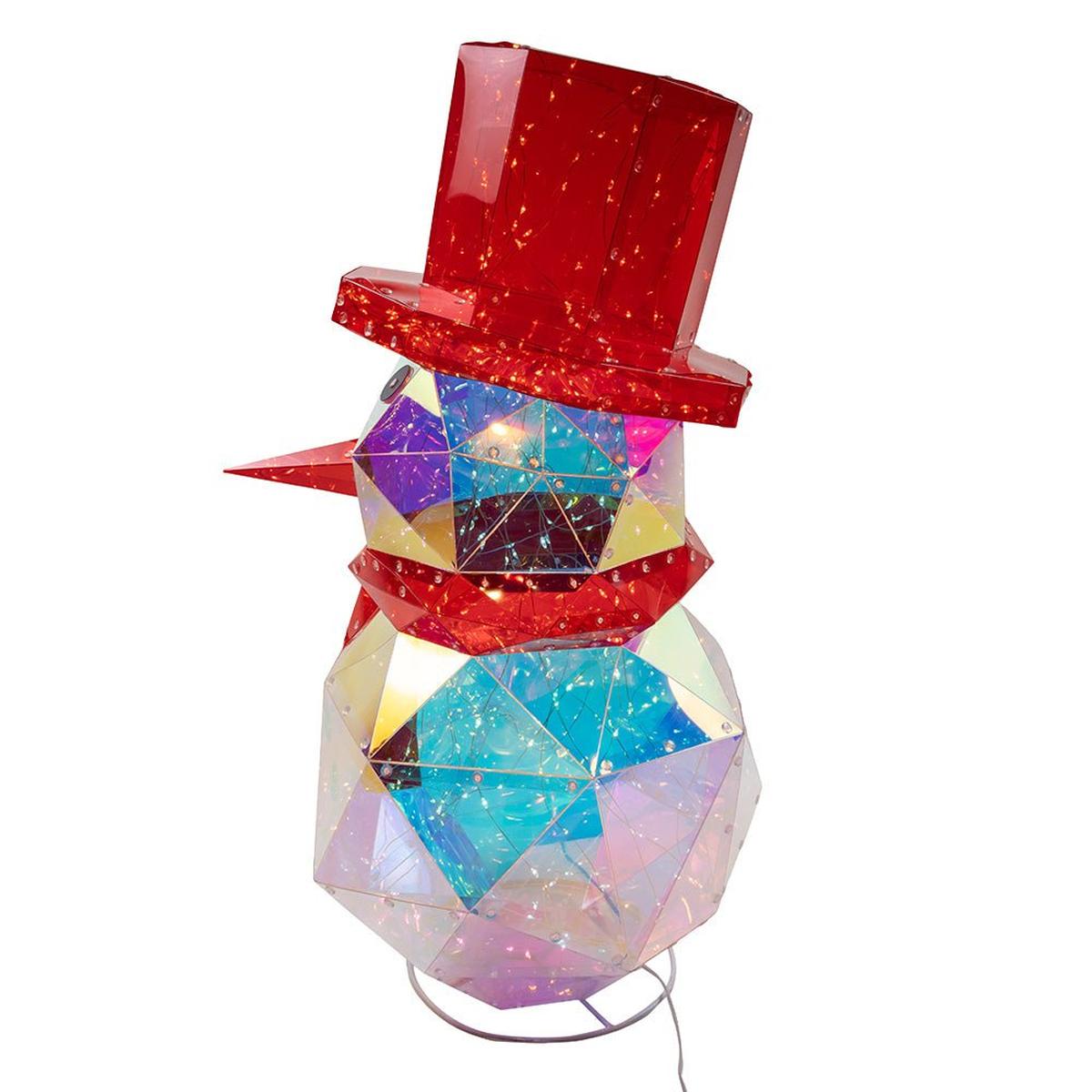 Shop For Pre - Lit Warm White Fairy LED Iridescent Snowman